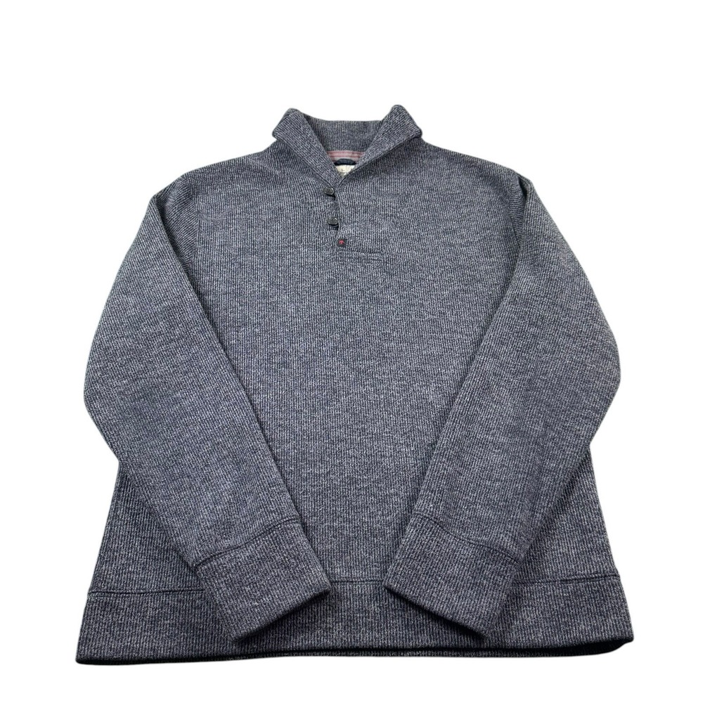 Relwen Shawlneck Heavy Soft Cotton Pullover Sweater Size Large